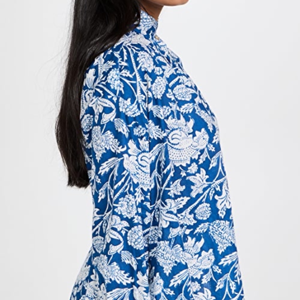 Alix of Bohemia Kiki Garden Shirt | Azure - Picture 5 of 6